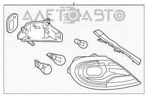 Lampa dreapta VW Beetle 12-16 fara capac de polizare, panza de paianjen