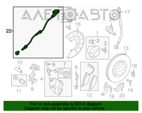 Cablu senzor ABS față dreapta VW Beetle 12-19