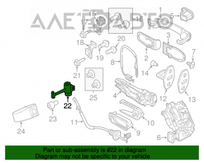 Ограничитель двери задней левой VW Jetta 11-18 USA