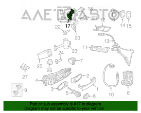 Петля двери нижняя передняя левая VW Jetta 11-18 USA