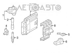 Bobina de aprindere VW Jetta 11-18 USA 1.4T noua originala OEM