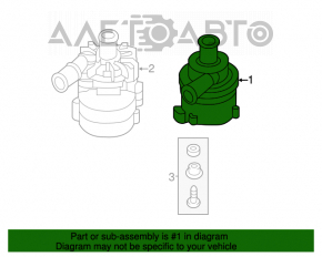 Насос системы охлаждения VW Jetta 11-16 USA 1.4T, 2.0 TDI, hybrid