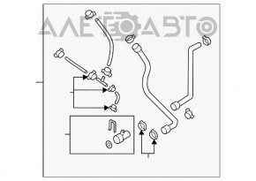 Патрубок системы охлаждения VW Jetta 11-18 USA 1.4T