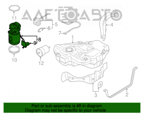 Топливный насос бензонасос VW Jetta 11-18 USA 1.4T, 1.8T