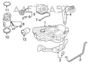 Pompă de combustibil, pompă de benzină VW Beetle 12-19 1.8T, 2.0T nouă, neoriginală.