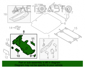 Capotă arc stânga VW Jetta 11-18 SUA neagră