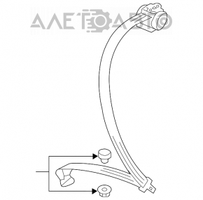 Centura de siguranță spate dreapta pentru VW Jetta 11-18 USA, culoare neagră.