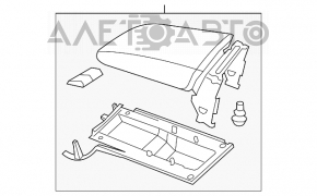 Подлокотник подушка VW Jetta 11-18 USA кожа, черный