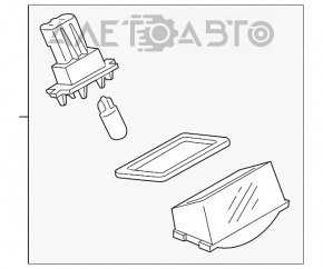 Подсветка номера двери багажника левая Mazda CX-9 16-18