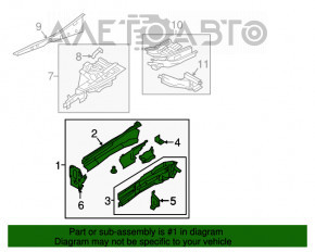 Partea din față dreapta a un sfert Mazda CX-9 16- alb 25D