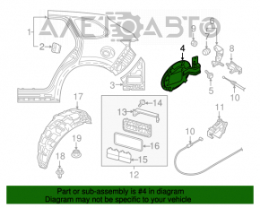 Capacul rezervorului de combustibil Mazda CX-9 16-