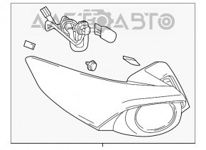 Lampa exterioară aripă dreaptă Mazda CX-9 16-