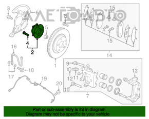 Rulment roata fata dreapta Mazda CX-9 16-