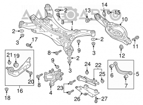 Capac spate stânga Mazda CX-9 16- FWD