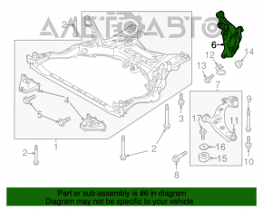 Capacul frontal stânga Mazda CX-9 16-