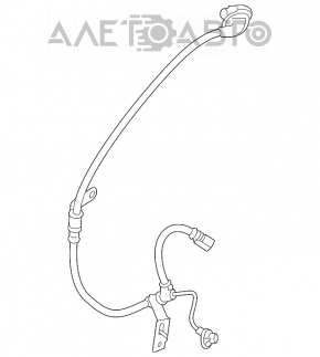 Senzorul ABS din spatele dreapta al Mazda CX-9 16-