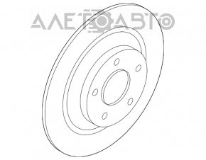 Placă de frână spate stânga Mazda CX-9 16- 325/10mm