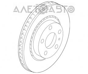 Placă de frână față dreapta Mazda CX-9 16- nouă originală OEM