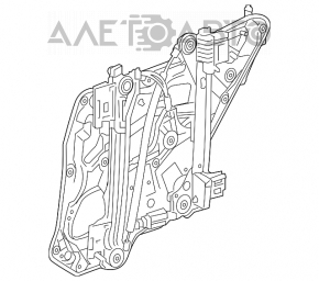 Стеклоподъемник с мотором задний правый Mercedes CLA 14-19