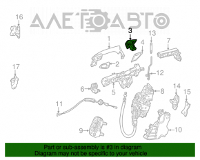 Capacul mânerului exterior dreapta față Mercedes CLA 14-19 crom