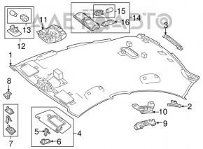 Ручка потолка левая Mercedes CLA 14-19 царапины