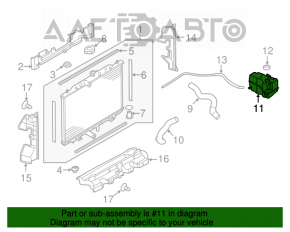 Rezervor de expansiune pentru răcire Nissan Rogue 14-20 cu capac