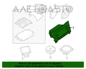 Radio CD Nissan Rogue 14-16 S SV uzat