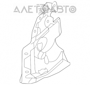 Protecție arc lateral stânga Nissan Rogue 14-20 nou original OEM