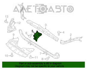 Планка замка капота Nissan Rogue 14-20