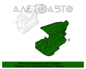 Suport radar Nissan Rogue 14-16