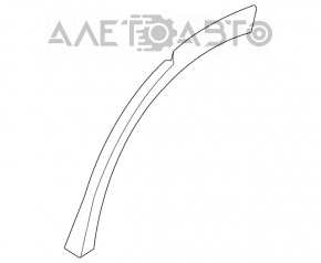 Extensie arc spate bara spate stânga Porsche Cayenne 958 11-14