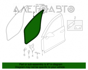 Garnitura ușii din față dreapta pentru Porsche Cayenne 958 11-17