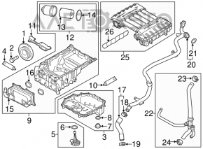 Colector de admisie pentru Porsche Cayenne 958 11-17 3.6