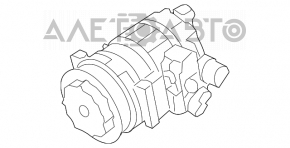 Компрессор кондиционера Porsche Cayenne 958 11-17 3.6