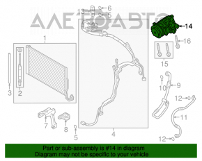 Compresorul de aer condiționat pentru Porsche Cayenne 958 11-17 3.6