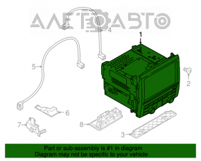 Monitor, display, navigație Porsche Cayenne 958 11-14