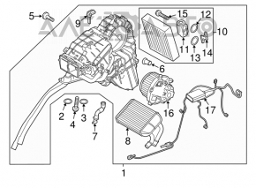 Arzător complet pentru Porsche Cayenne 958 11-18, 2 zone