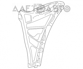 Кронштейн переднего бампера треугольник левый Porsche Cayenne 958 11-14 OEM