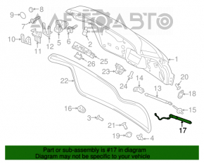 Amortizorul ușii portbagajului dreapta Porsche Cayenne 958 11-14 electric, s-a desprins manșonul de praf.