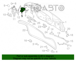 Петля двери багажника левая Porsche Cayenne 958 11-14