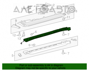 Порог правый Porsche Cayenne 958 11-14 простой OEM