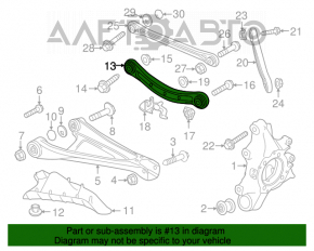 Maneta transversală superioară spate stânga Porsche Cayenne 958 11-17