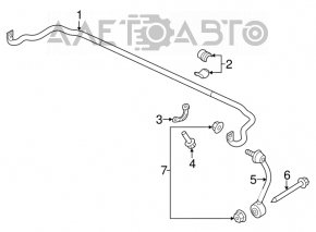 Stabilizator spate Porsche Cayenne 958 11-17 25mm