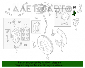 Senzor ABS dreapta față pentru Porsche Cayenne 958 11-17