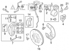 Senzor ABS dreapta față pentru Porsche Cayenne 958 11-17