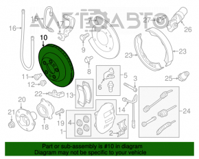 Диск тормозной задний правый Porsche Cayenne 958 11-17 330/28