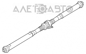 Arborele cardanic lung pentru Porsche Cayenne 958 11-17 3.6, 3.0 are o manșetă ruptă.