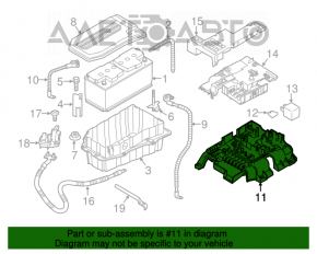 Instalație electrică sub capotă cu bloc de siguranțe pentru Porsche Cayenne 958 11-17