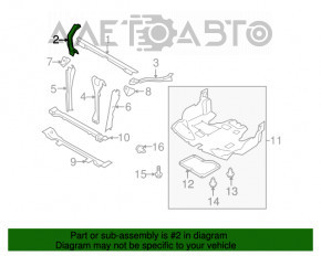 Bara de la televizorul din partea dreapta Subaru B10 Tribeca