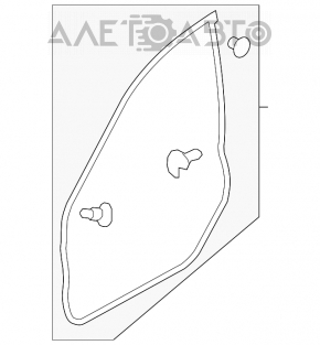 Garnitură de etanșare a ușii din față dreapta pentru Subaru Forester 14-18 SJ